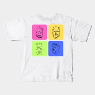 4 faces Kids T-Shirt